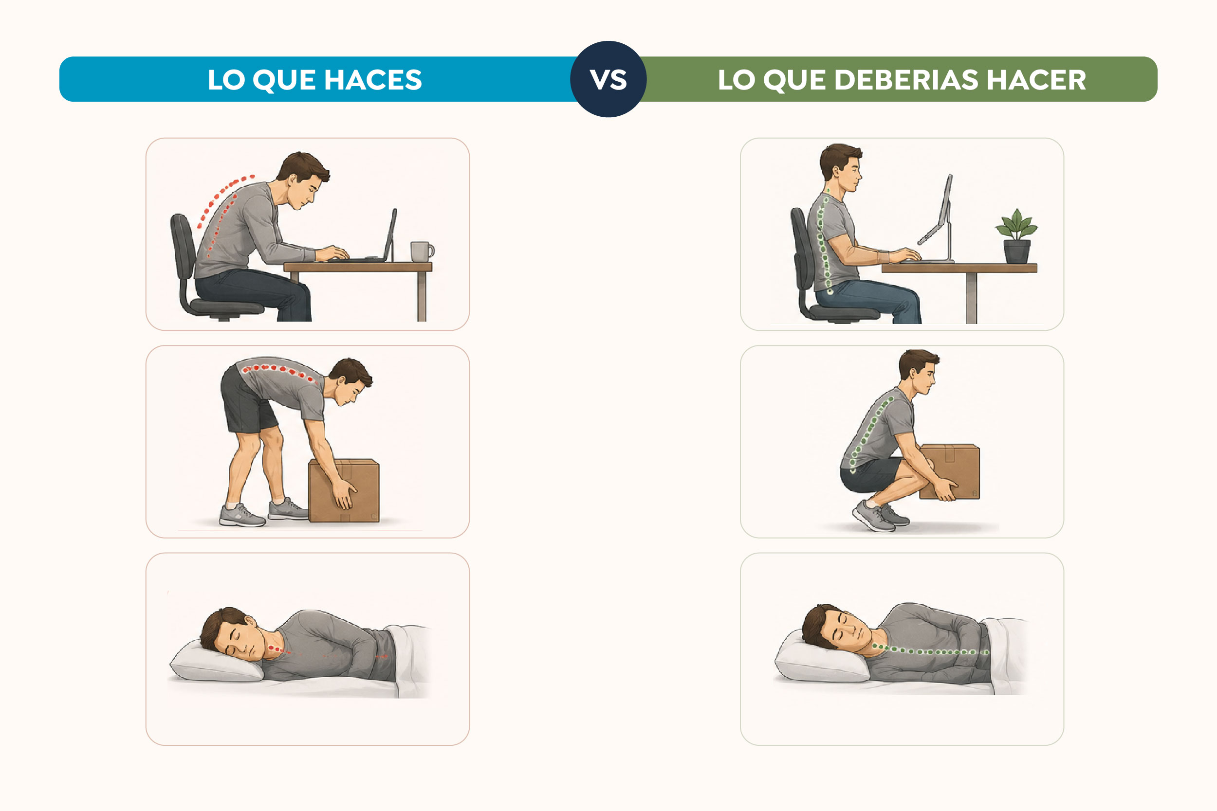 Cómo cuidar tu columna: 7 hábitos para prevenir molestias y mantener tu movilidad